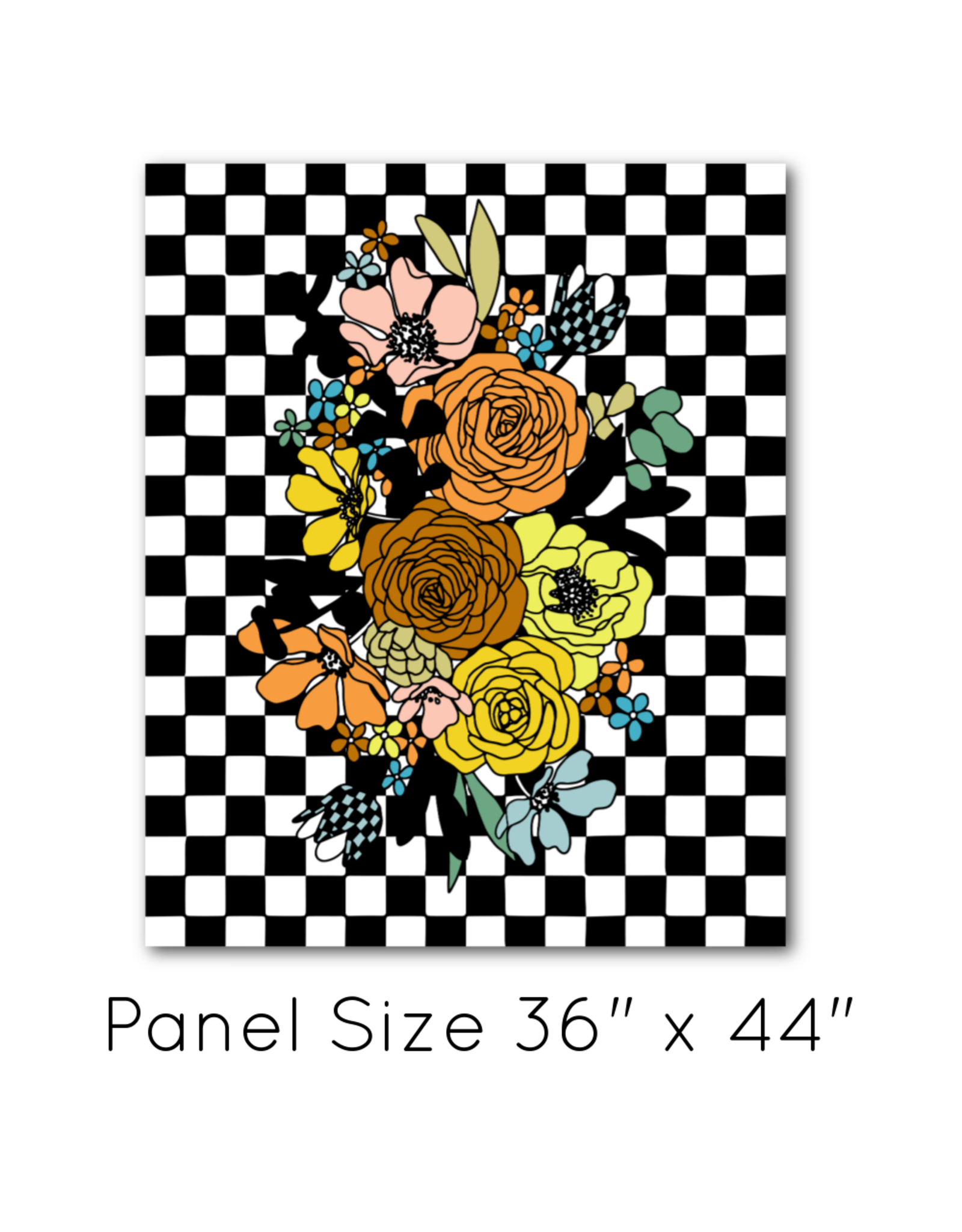 Alli K Design True to Hue, Chromatic Muse Panel, 36" x 44" Fabric Panel