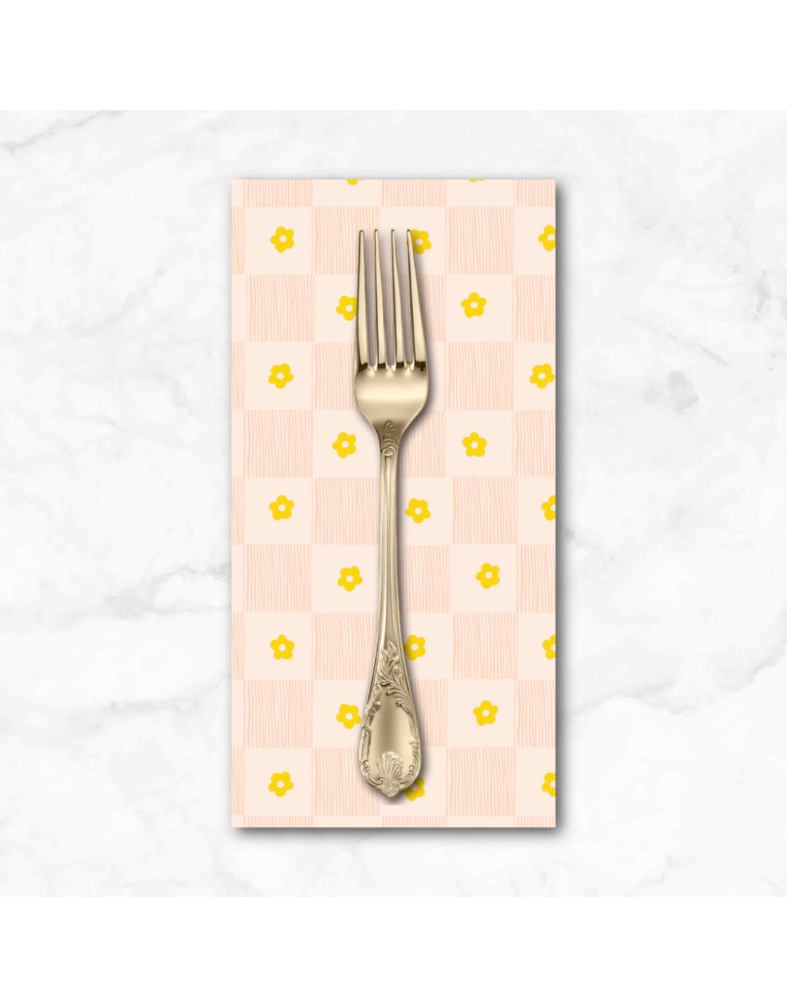 PD's Heather Ross Collection Ruby and Bee Blenders, Footpath in Gold, Dinner Napkin