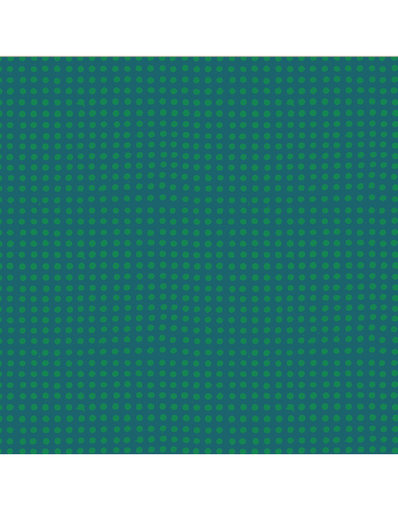 Heather Ross Ruby and Bee Blenders, Dots in Kelp Evergreen, Fabric Half-Yards