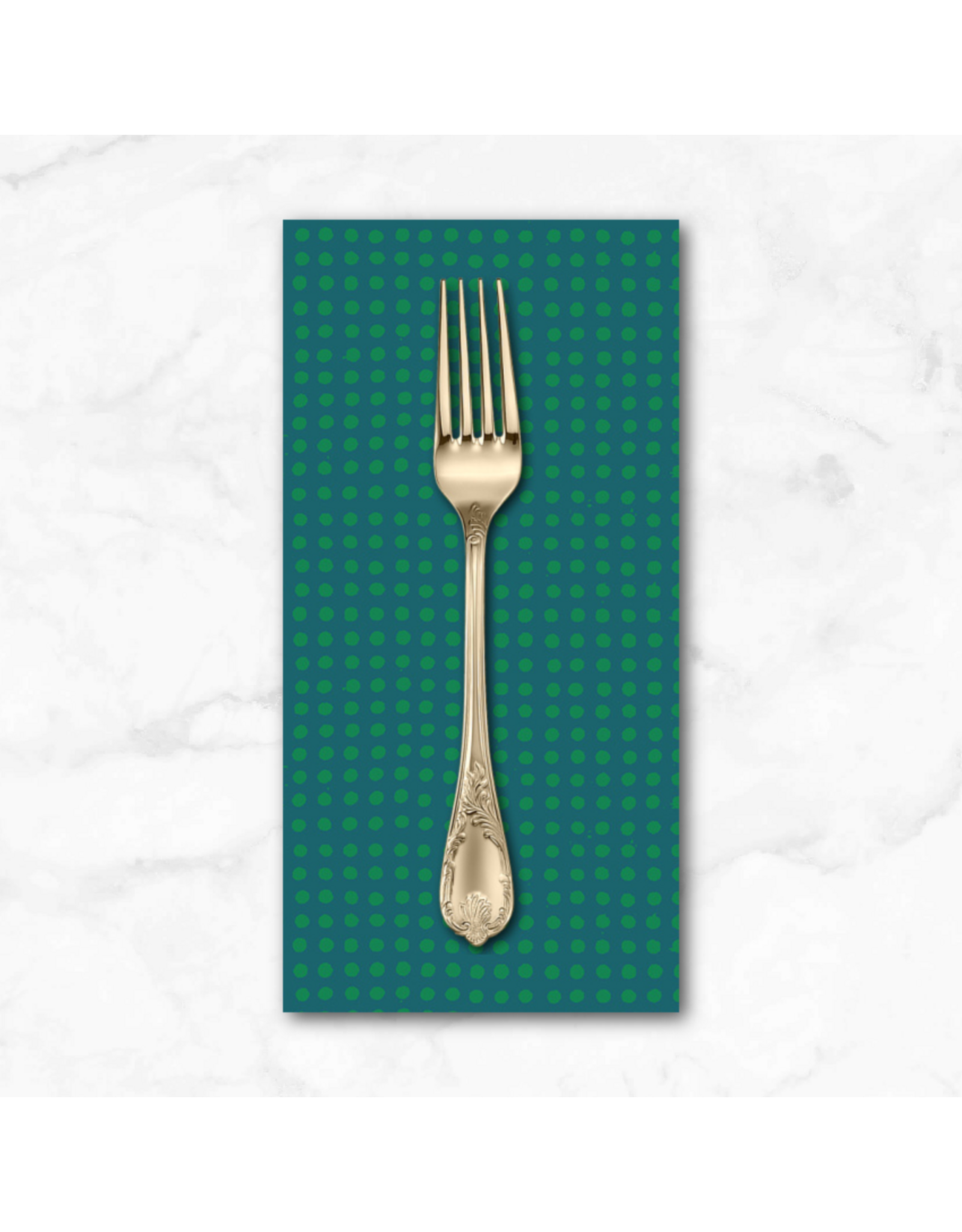 PD's Heather Ross Collection Ruby and Bee Blenders, Dots in Kelp Evergreen, Dinner Napkin