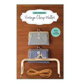 Zakka Workshop ON ORDER-Vintage Clasp Wallet, Pattern and Hardware Kit