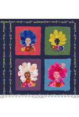Picking Daisies SLO Blocks Pompadours in Pink, Quilt Kit, 70" x 70"