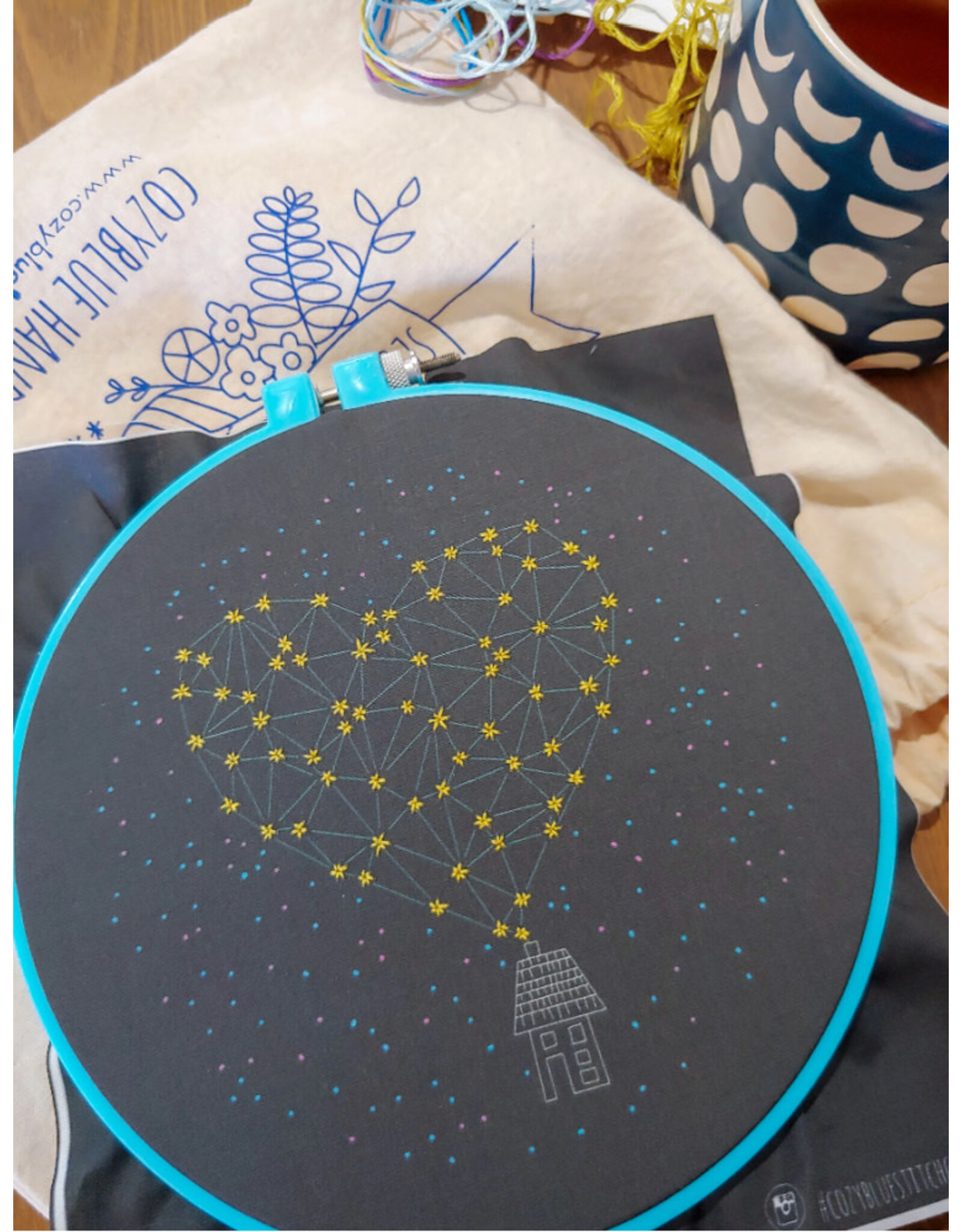cozyblue Stargazing Embroidery Kit from cozyblue