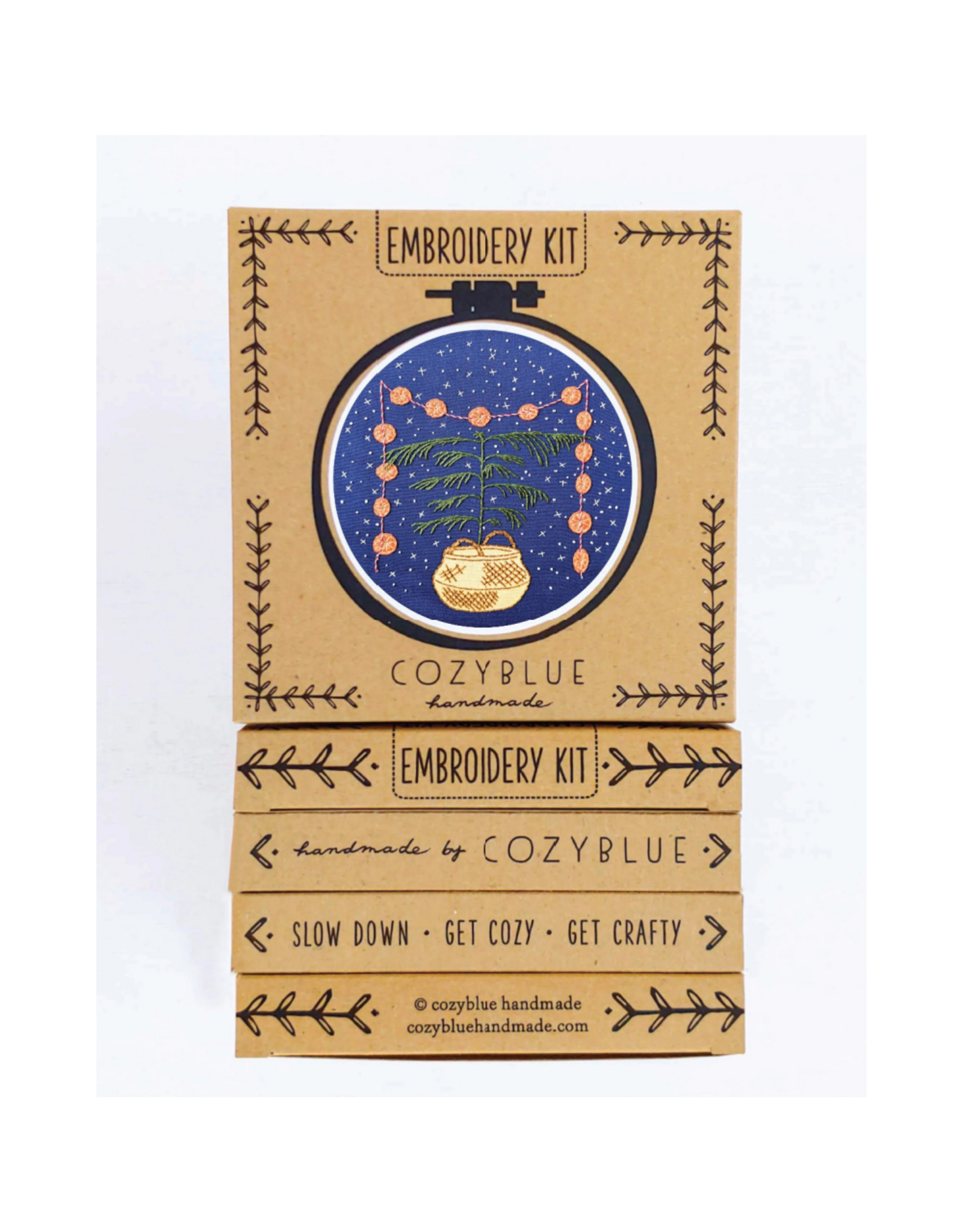cozyblue Calm + Bright Embroidery Kit from cozyblue