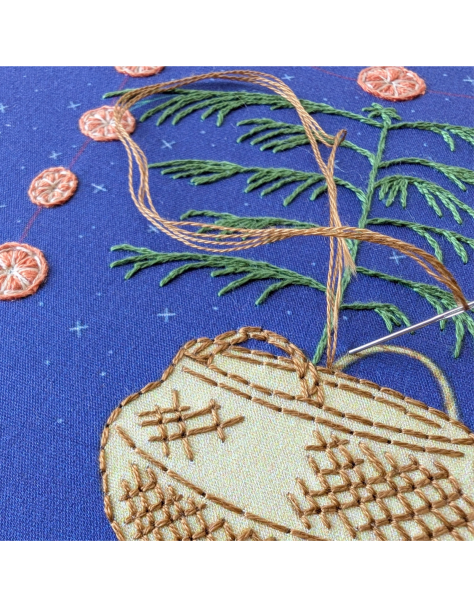 cozyblue Calm + Bright Embroidery Kit from cozyblue