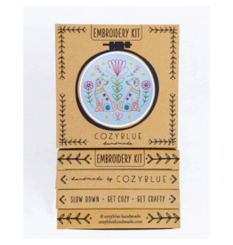 cozyblue Folk Tails Embroidery Kit from cozyblue