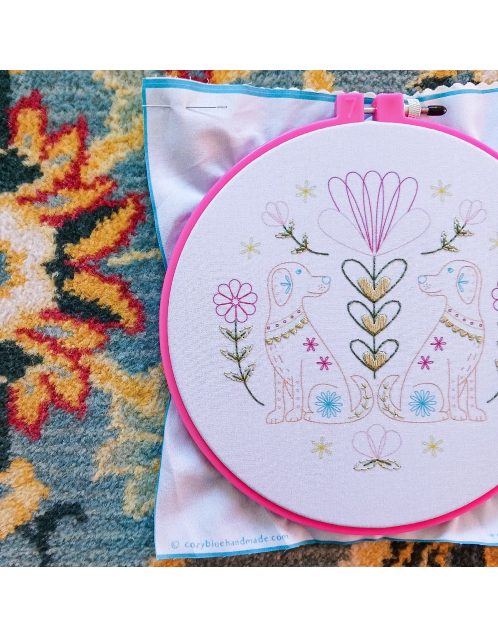 cozyblue Folk Tails Embroidery Kit from cozyblue