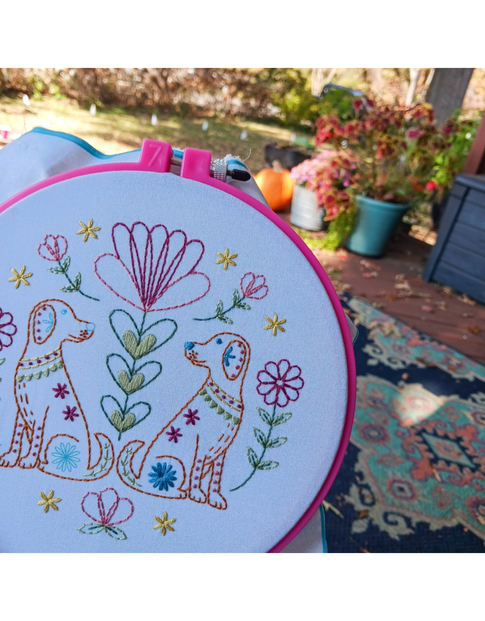 cozyblue Folk Tails Embroidery Kit from cozyblue