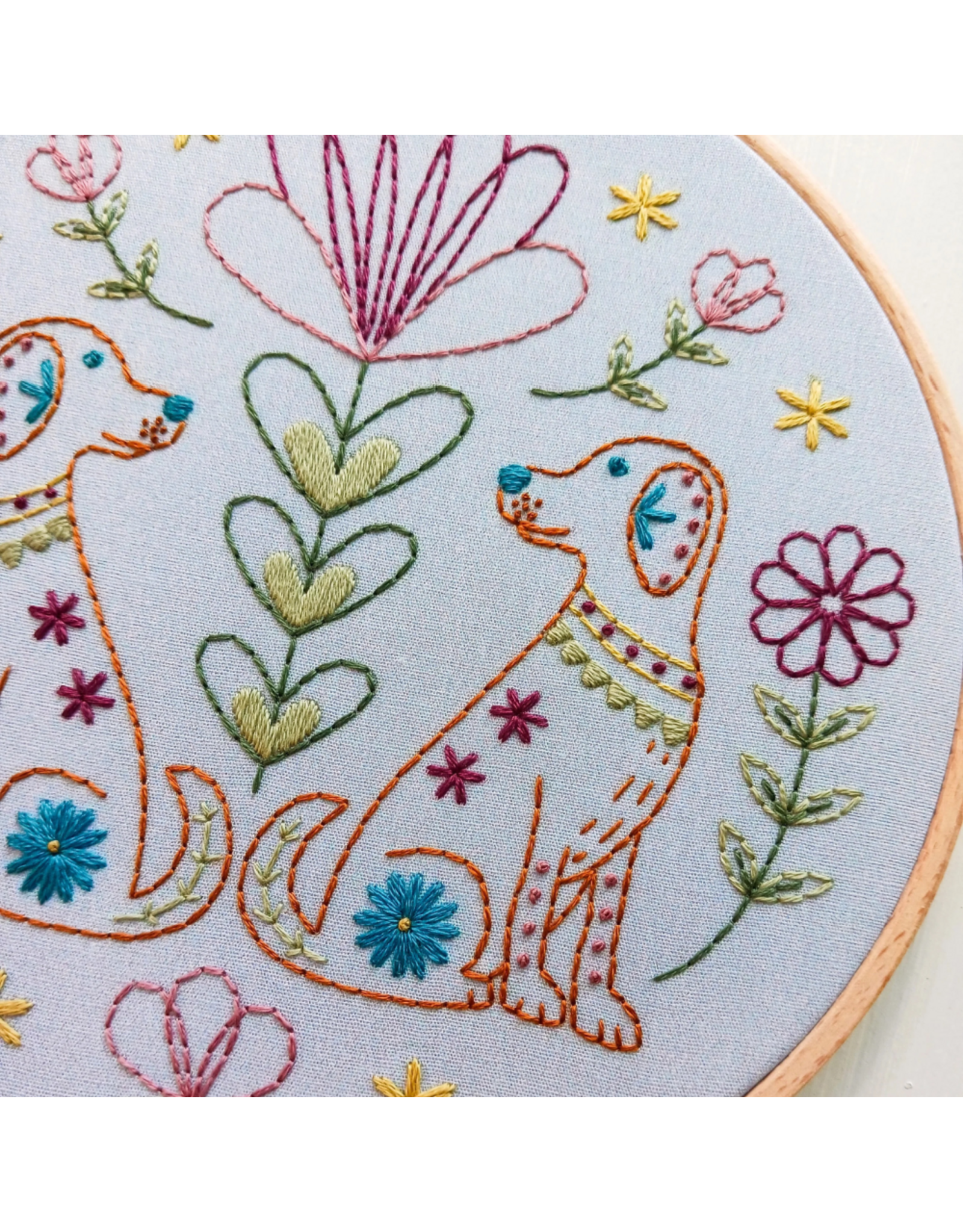 cozyblue Folk Tails Embroidery Kit from cozyblue