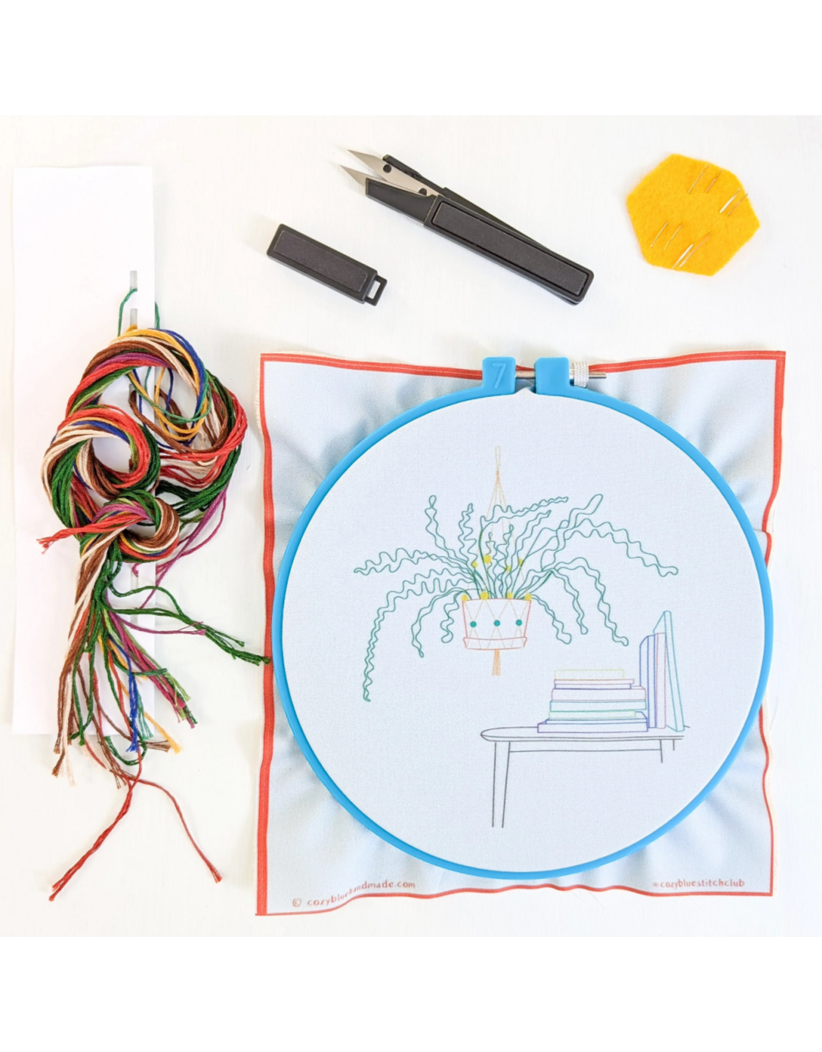 cozyblue Ricrac Embroidery Kit from cozyblue
