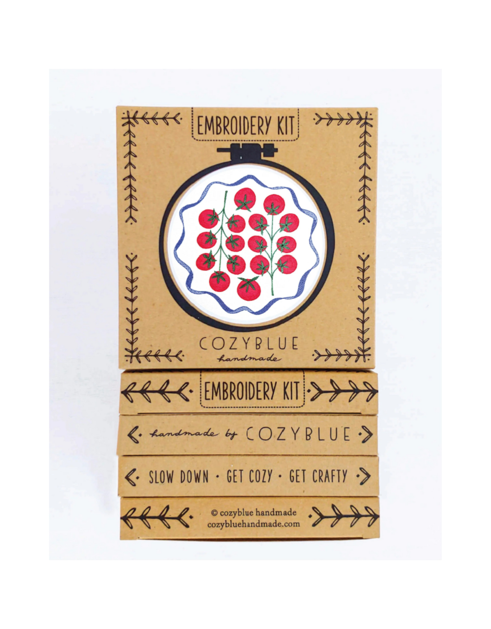 cozyblue Tomatoes Embroidery Kit from cozyblue