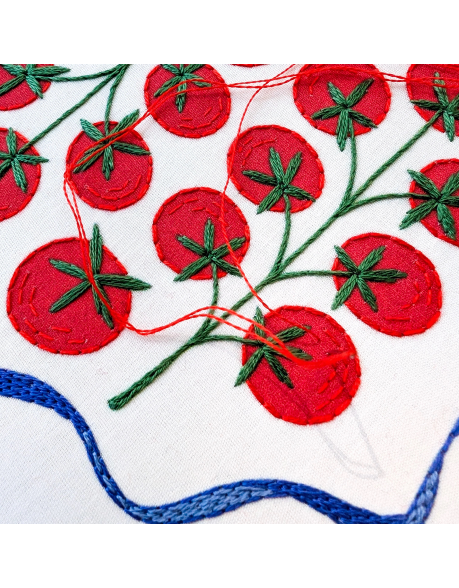 cozyblue Tomatoes Embroidery Kit from cozyblue