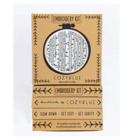 cozyblue Birch Forest Embroidery Kit from cozyblue