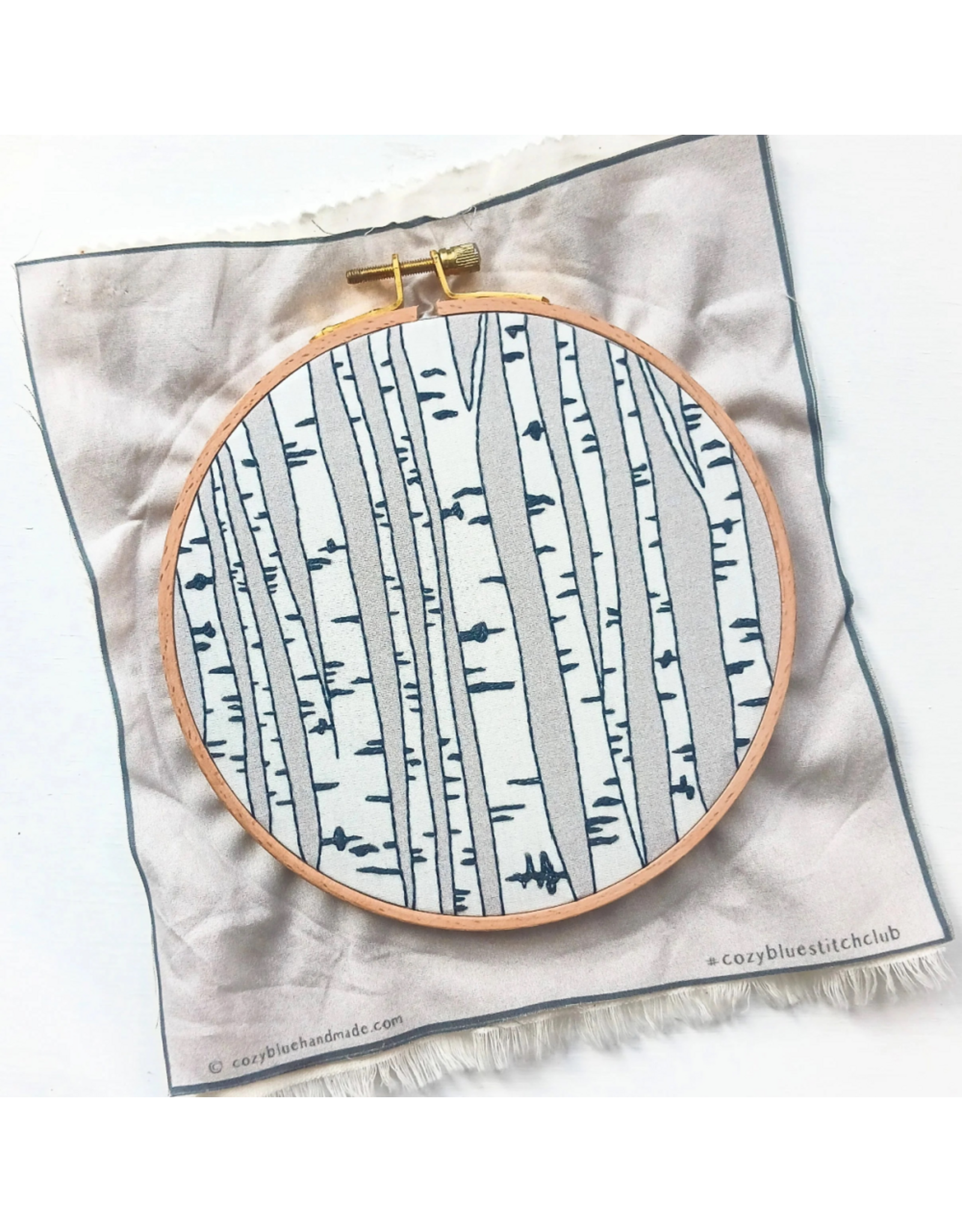 cozyblue Birch Forest Embroidery Kit from cozyblue
