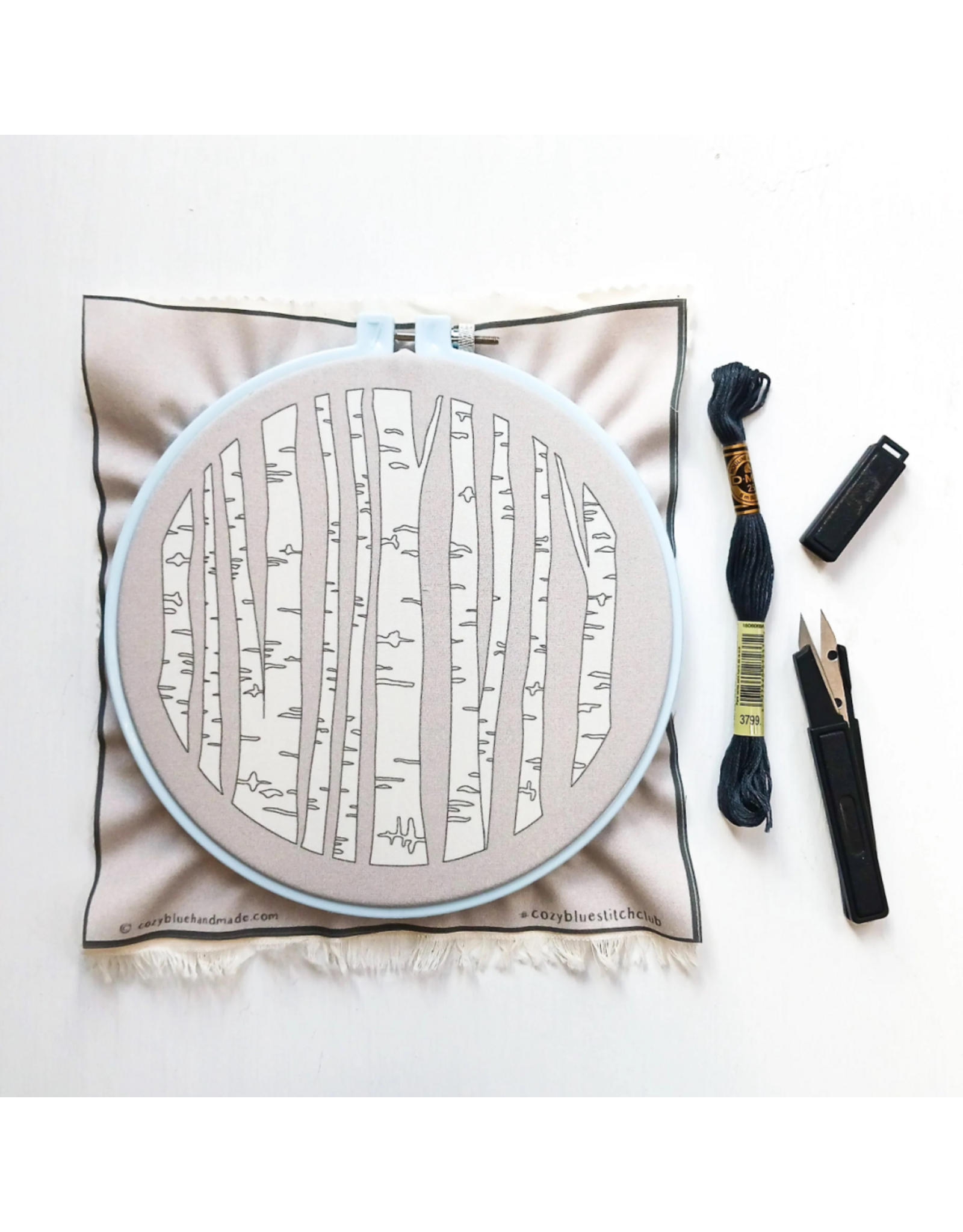 cozyblue Birch Forest Embroidery Kit from cozyblue