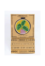 cozyblue Peacock Plant Embroidery Kit from cozyblue