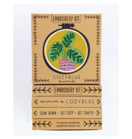 cozyblue Peacock Plant Embroidery Kit from cozyblue