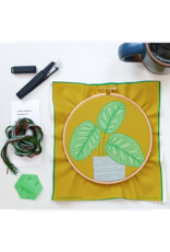 cozyblue Peacock Plant Embroidery Kit from cozyblue