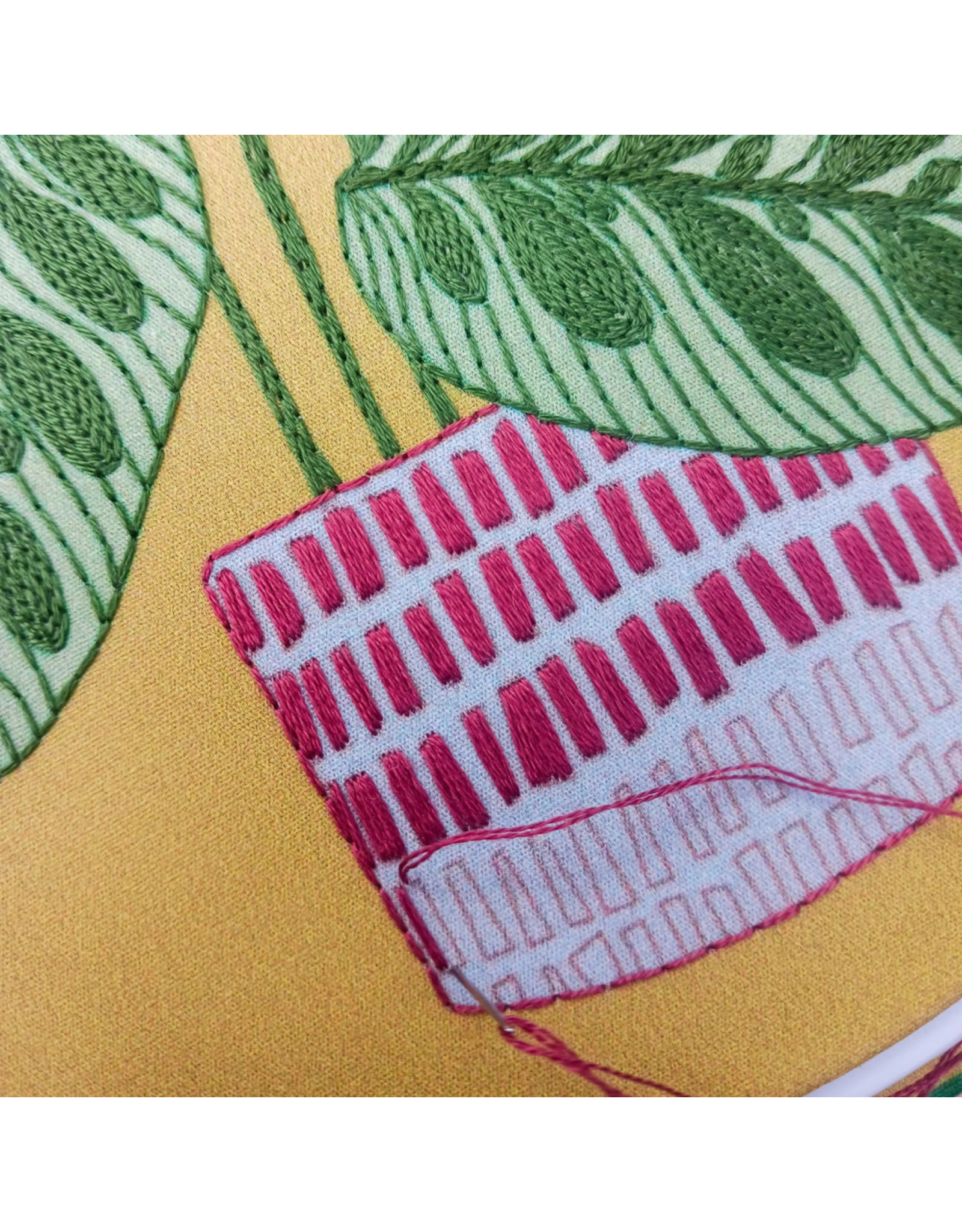 cozyblue Peacock Plant Embroidery Kit from cozyblue