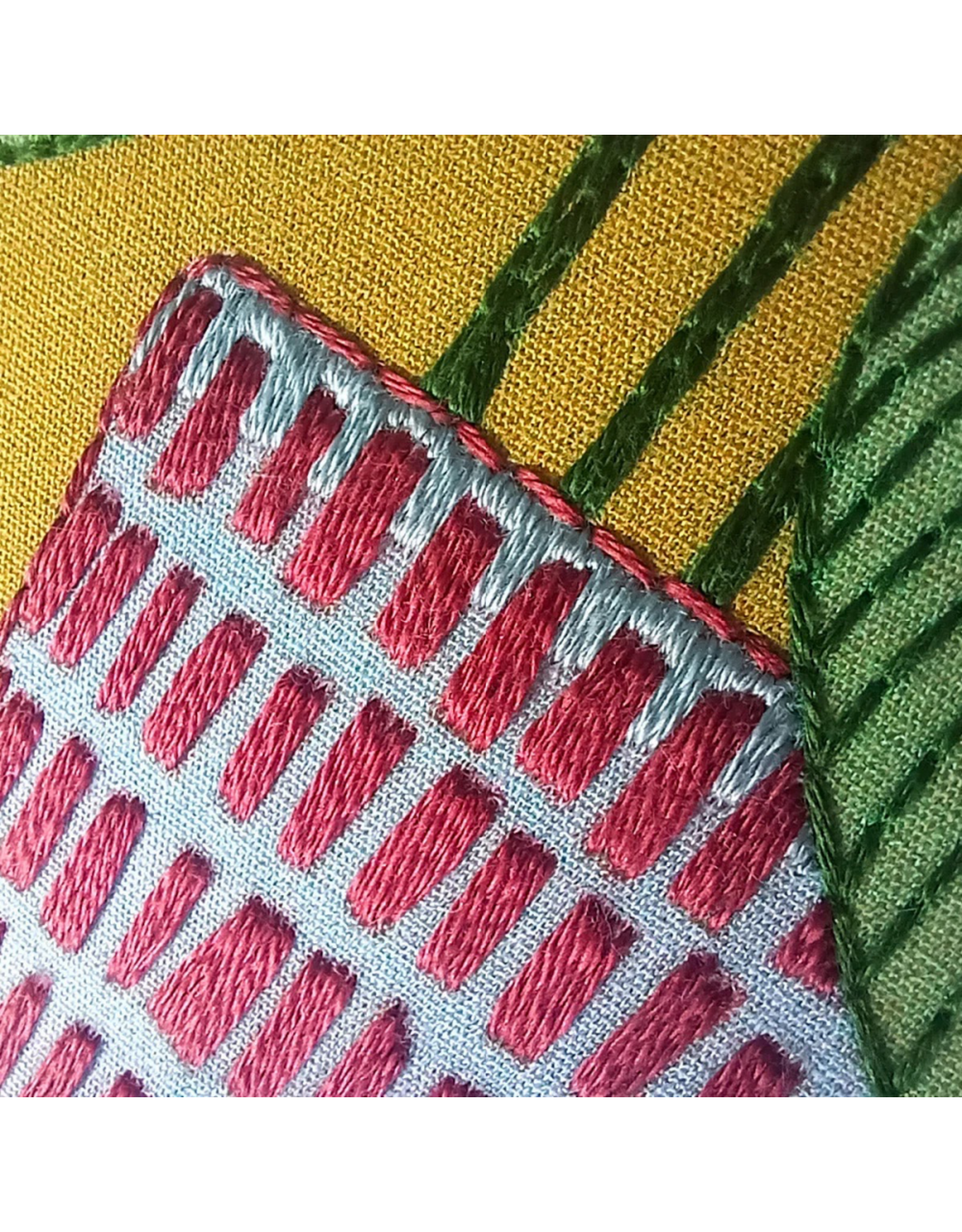 cozyblue Peacock Plant Embroidery Kit from cozyblue