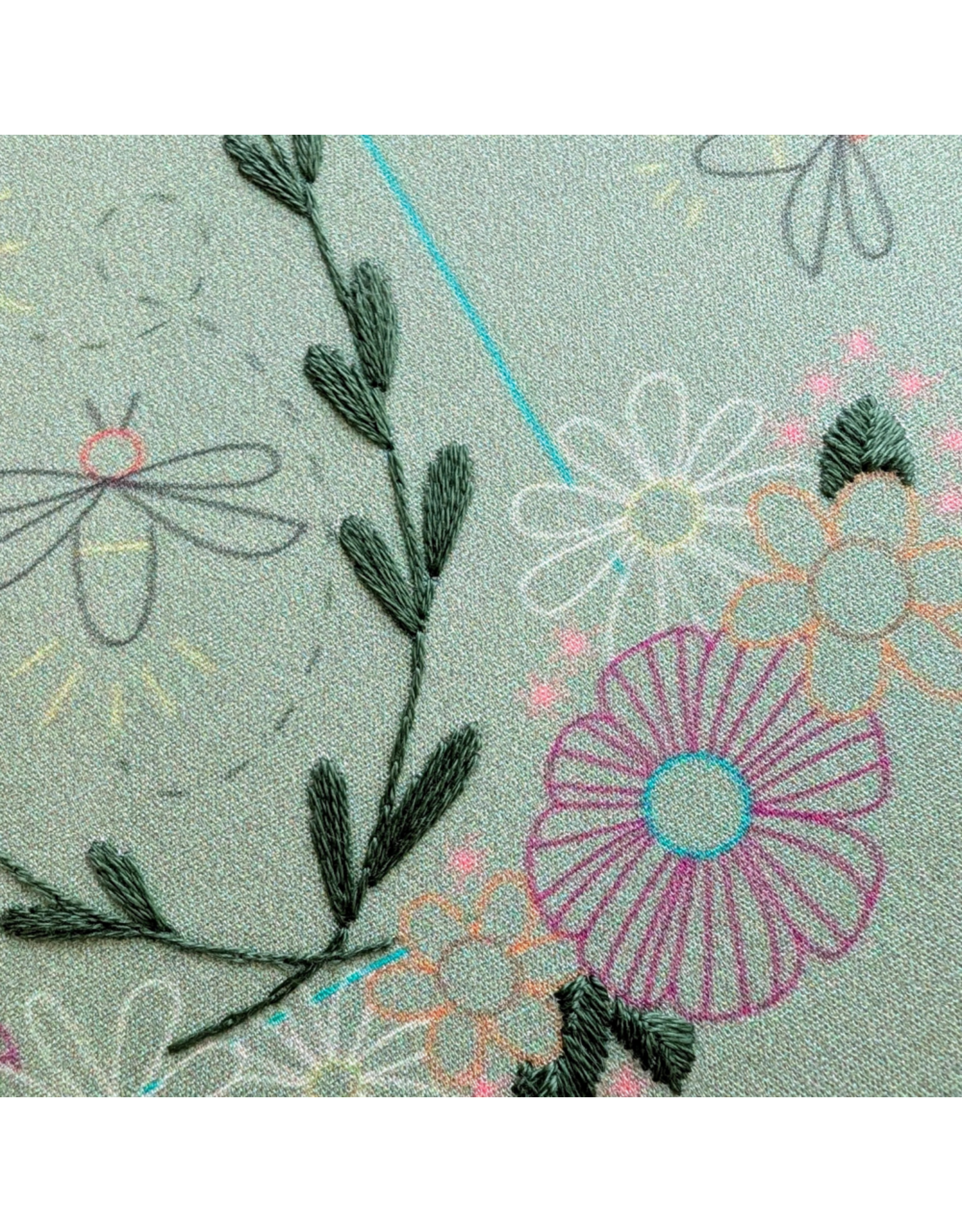 cozyblue Fireflies Embroidery Kit from cozyblue