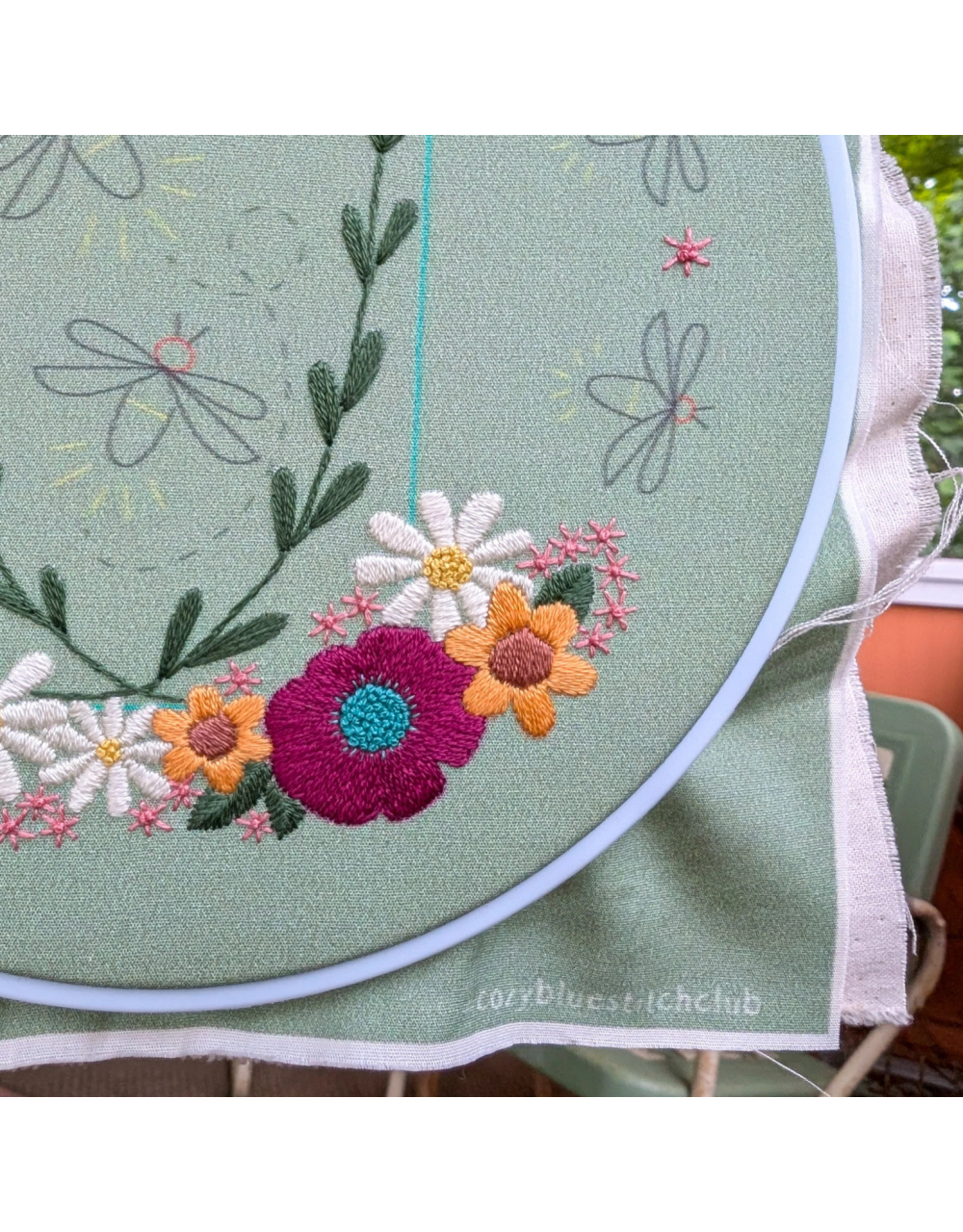 cozyblue Fireflies Embroidery Kit from cozyblue