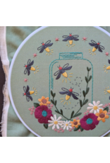 cozyblue Fireflies Embroidery Kit from cozyblue