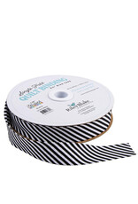 Riley Blake Fabrics Quilt Binding, Single Fold, Black Stripe, by the Yard