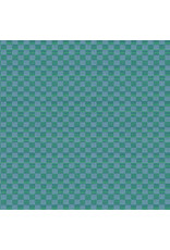Anna Maria Check Mates, Yarn Dyed Woven, Gameboard in Sea, Fabric Half-Yards