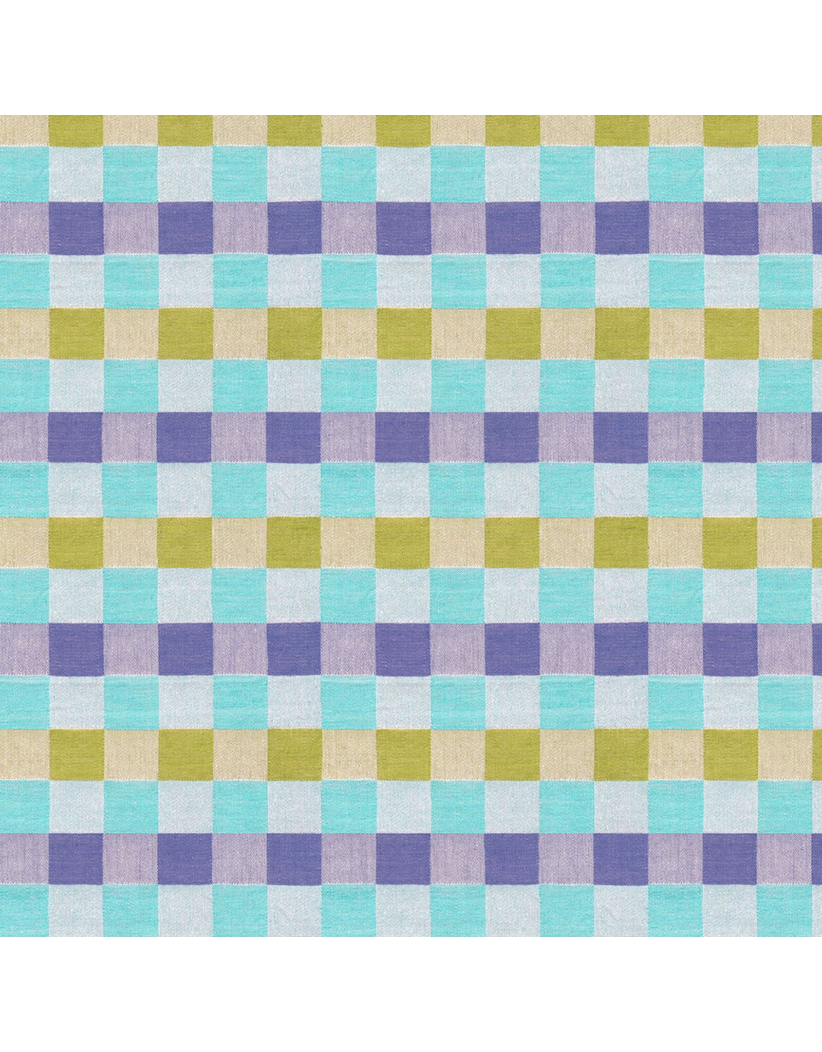 Anna Maria Check Mates, Yarn Dyed Woven, Alternate in Rattle, Fabric Half-Yards