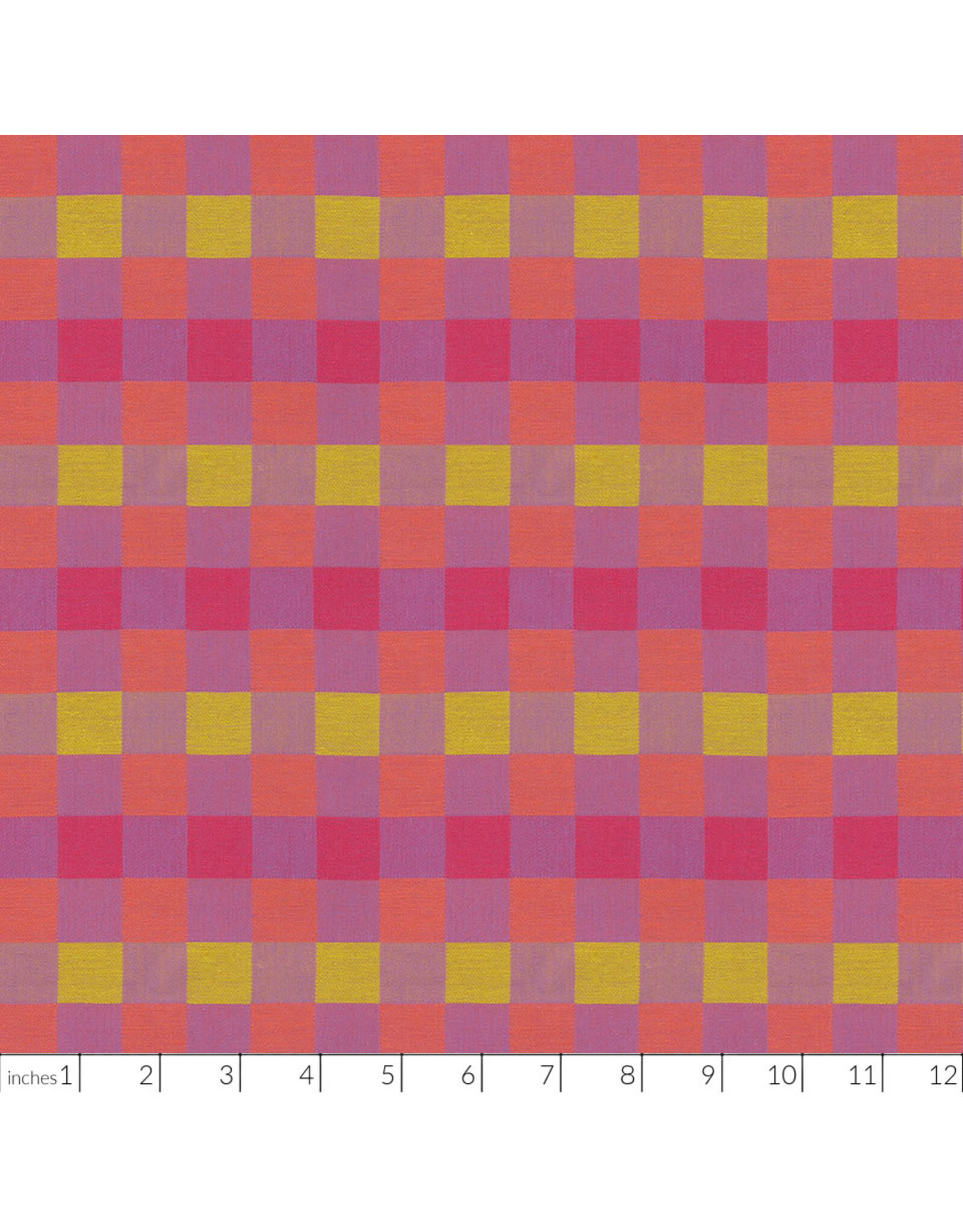 Anna Maria Check Mates, Yarn Dyed Woven, Alternate in Perfume, Fabric Half-Yards