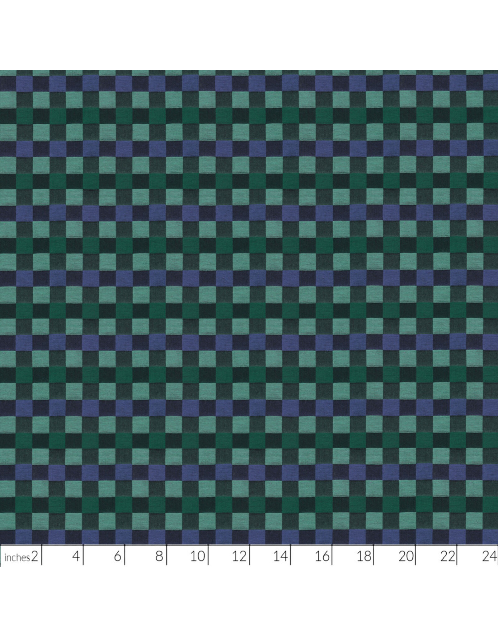 Anna Maria Check Mates, Yarn Dyed Woven, Alternate in Wave, Fabric Half-Yards