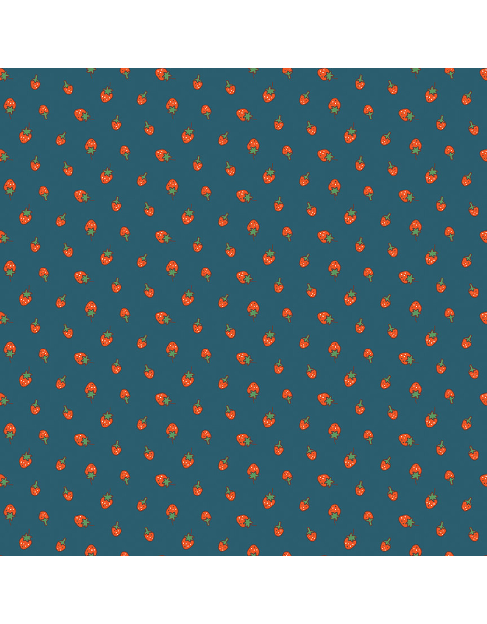 Minki Kim Serendipity 2, Strawberries in Stargazer,  Fabric Half-Yards