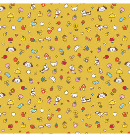 Minki Kim Serendipity 2, Toss in Golden,  Fabric Half-Yards