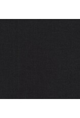 Robert Kaufman Linen, Essex Canvas in Black, Fabric Half-Yards