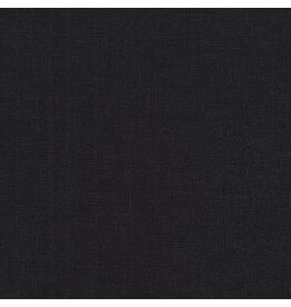 Robert Kaufman Linen, Essex Canvas in Black, Fabric Half-Yards