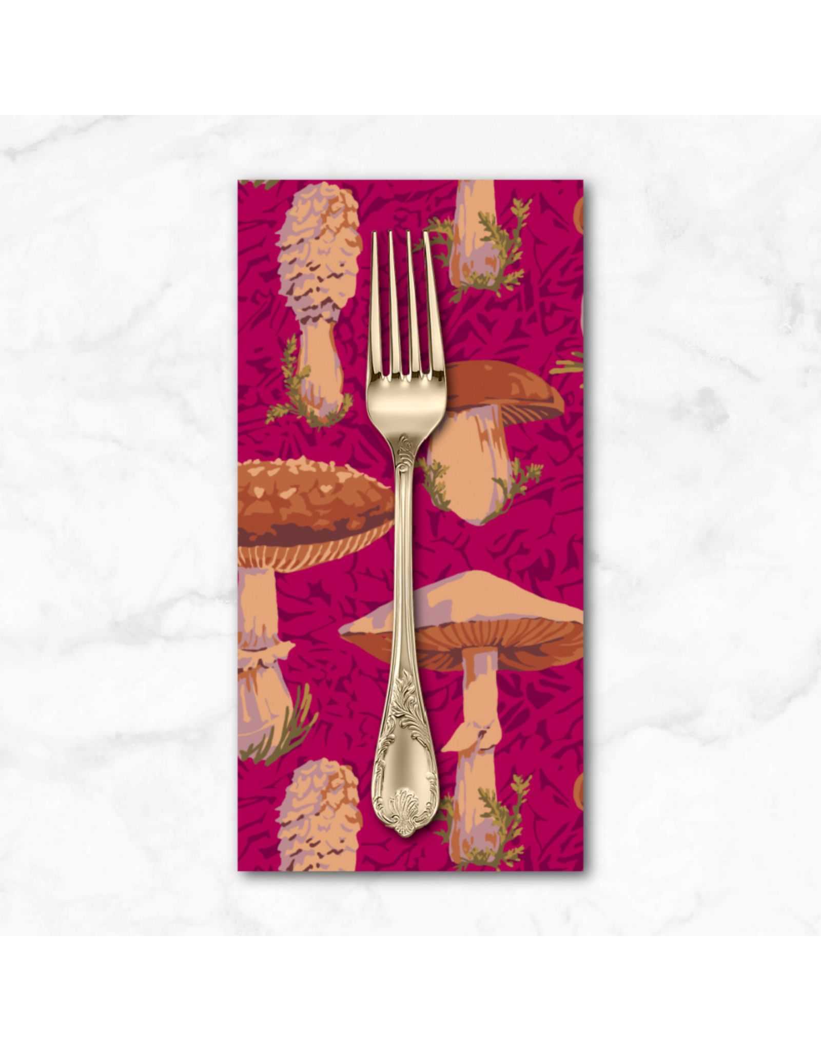 PD's Martha Negley Collection Forage, Forest in Magenta, Dinner Napkin