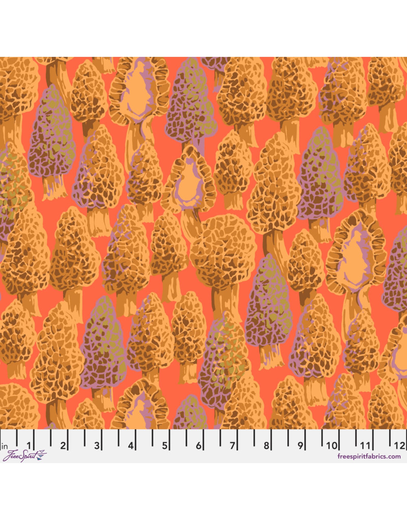 PD's Martha Negley Collection Forage, Morel in Coral, Dinner Napkin