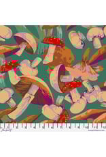 PD's Martha Negley Collection Forage, Mushroom Medley in Green, Dinner Napkin