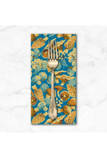 PD's Martha Negley Collection Forage, Mushroom Mix in Blue, Dinner Napkin