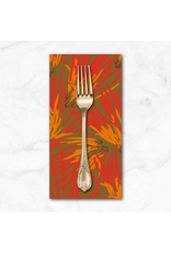 PD's Martha Negley Collection Forage, Fungi in Olive, Dinner Napkin