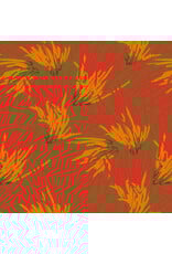 Martha Negley Forage, Fungi in Olive, Fabric Half-Yards