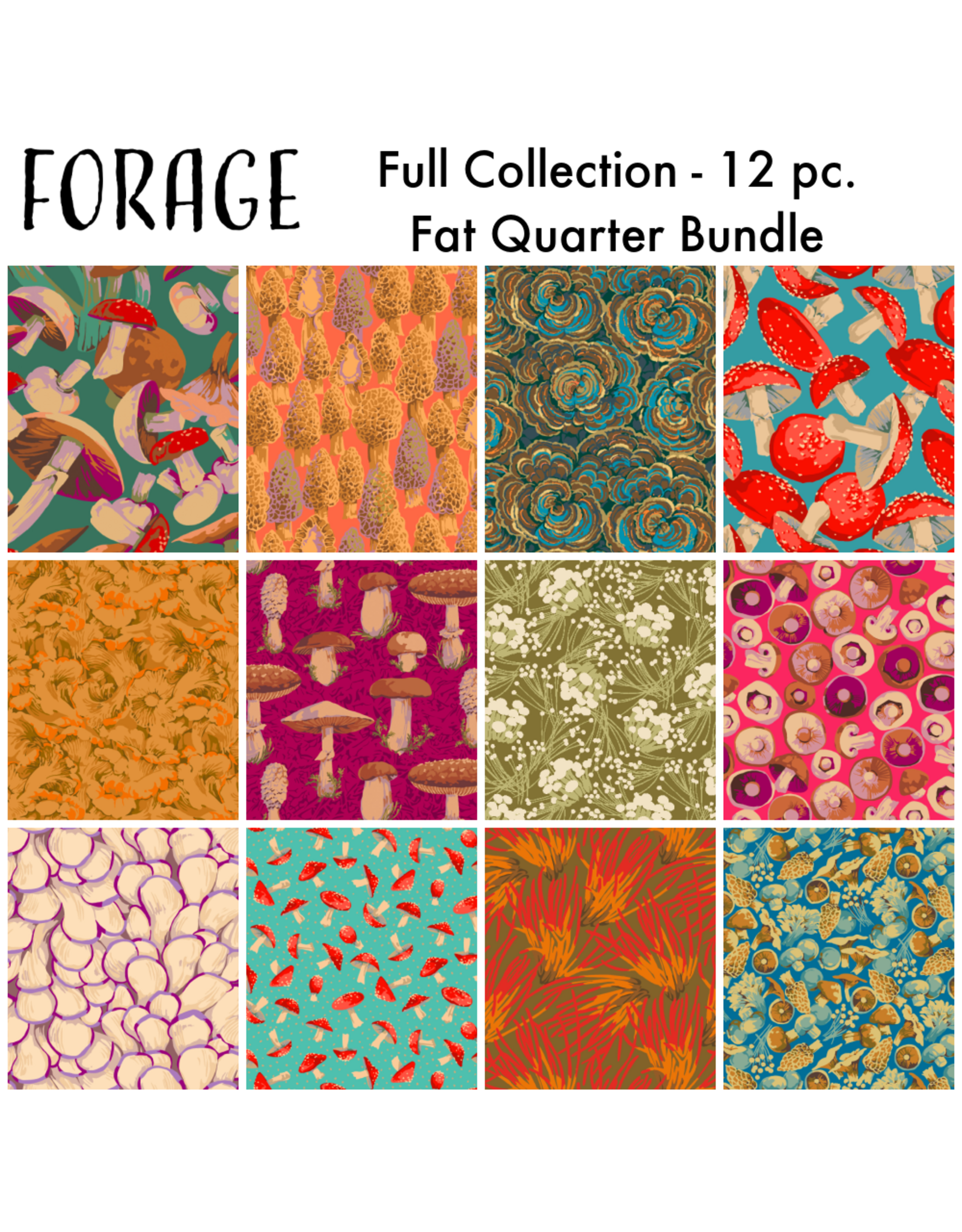 Martha Negley Forage Fat Quarter Bundle - 12 pc.