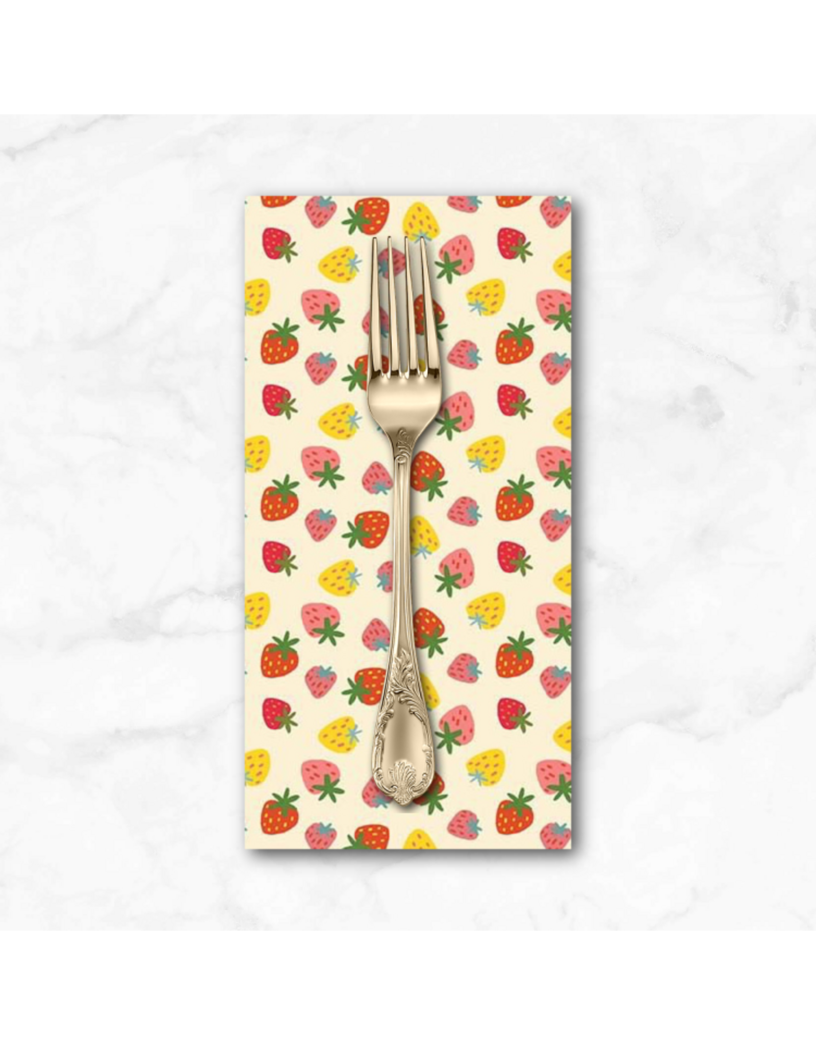 PD's LEEZAWORKS Collection Furruit Platter, Purrberries in Vanilla, Dinner Napkin