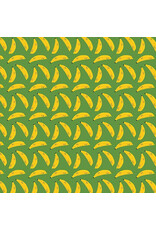 LEEZAWORKS Furruit Platter, Cat A Peel in Fern, Fabric Half-Yards