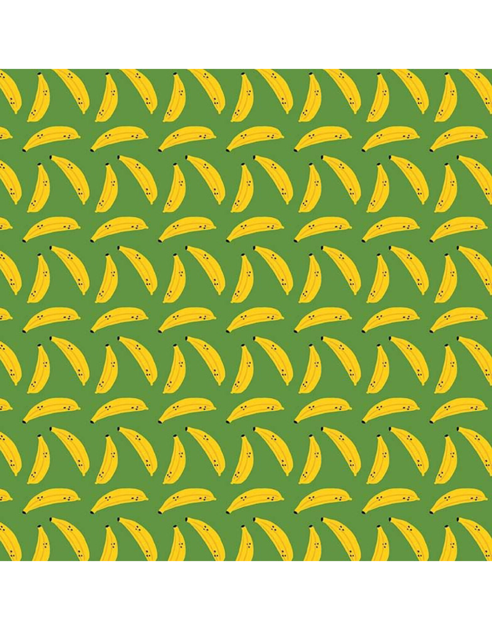 LEEZAWORKS Furruit Platter, Cat A Peel in Fern, Fabric Half-Yards