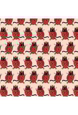 LEEZAWORKS Furruit Platter, Berry Nice in Blush, Fabric Half-Yards