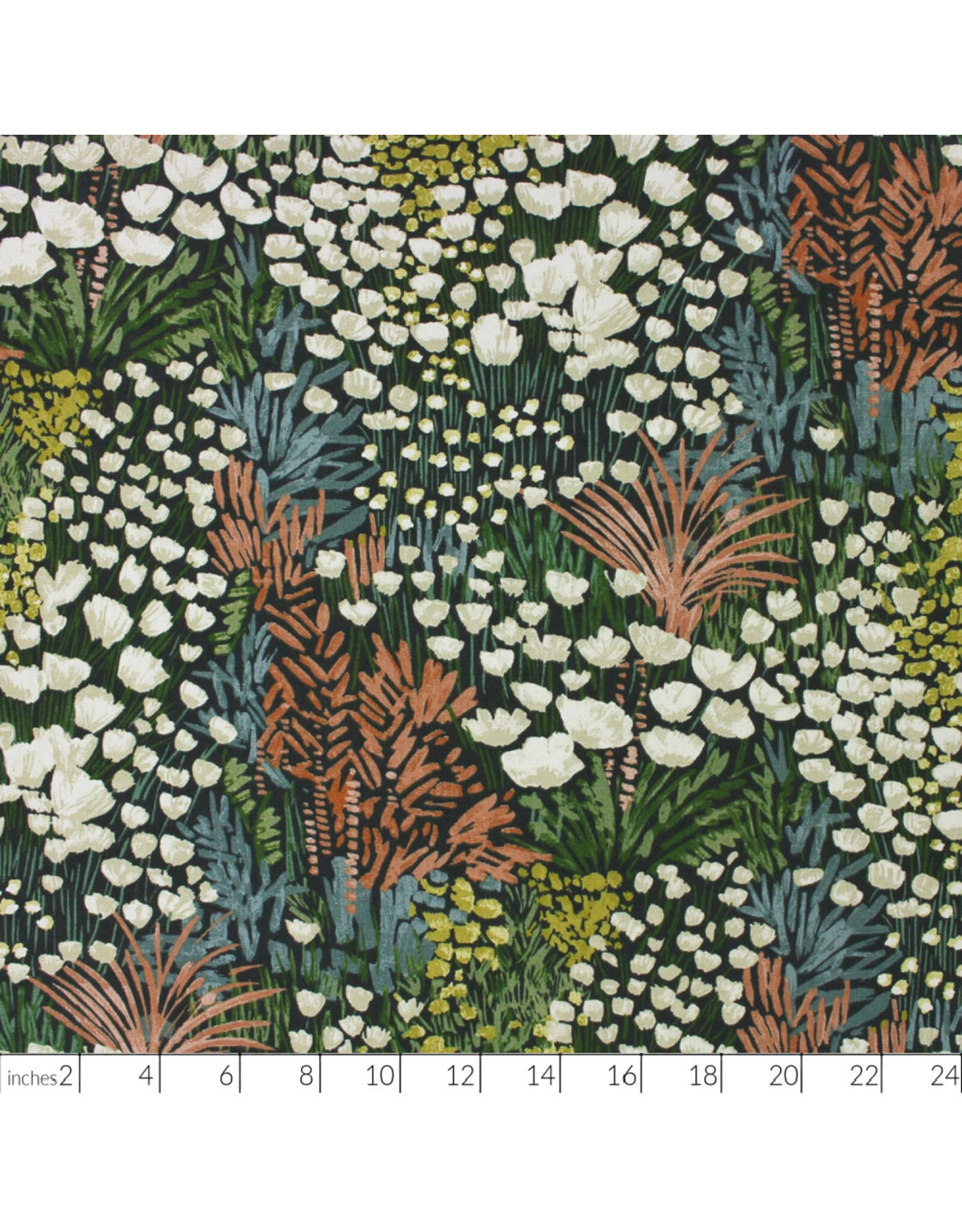 Richloom Cotton Canvas, Richloom Prints, Adelaide Bloom, Fabric Half-Yards