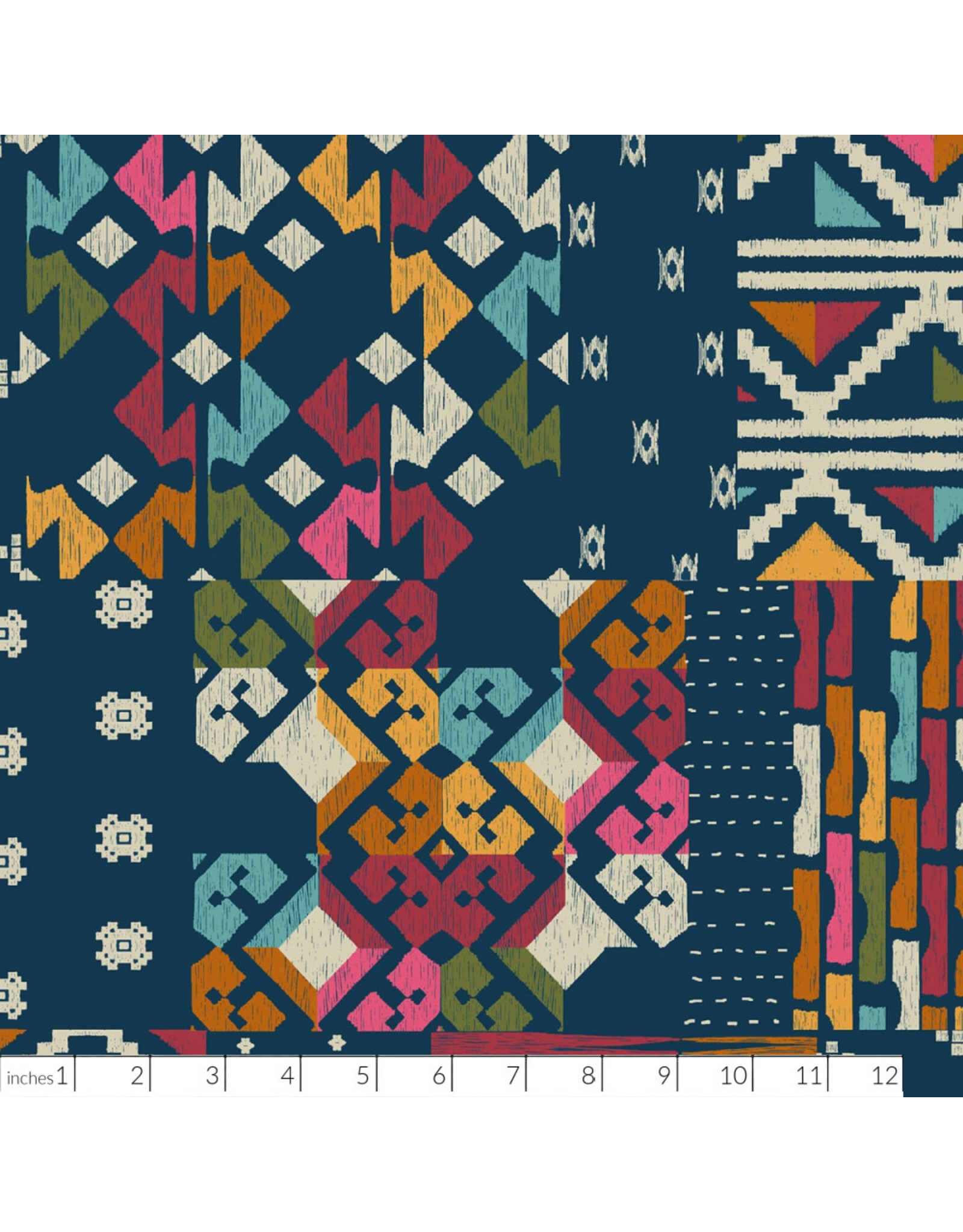 Richloom Cotton Canvas, Richloom Prints, Azella Boho, Fabric Half-Yards