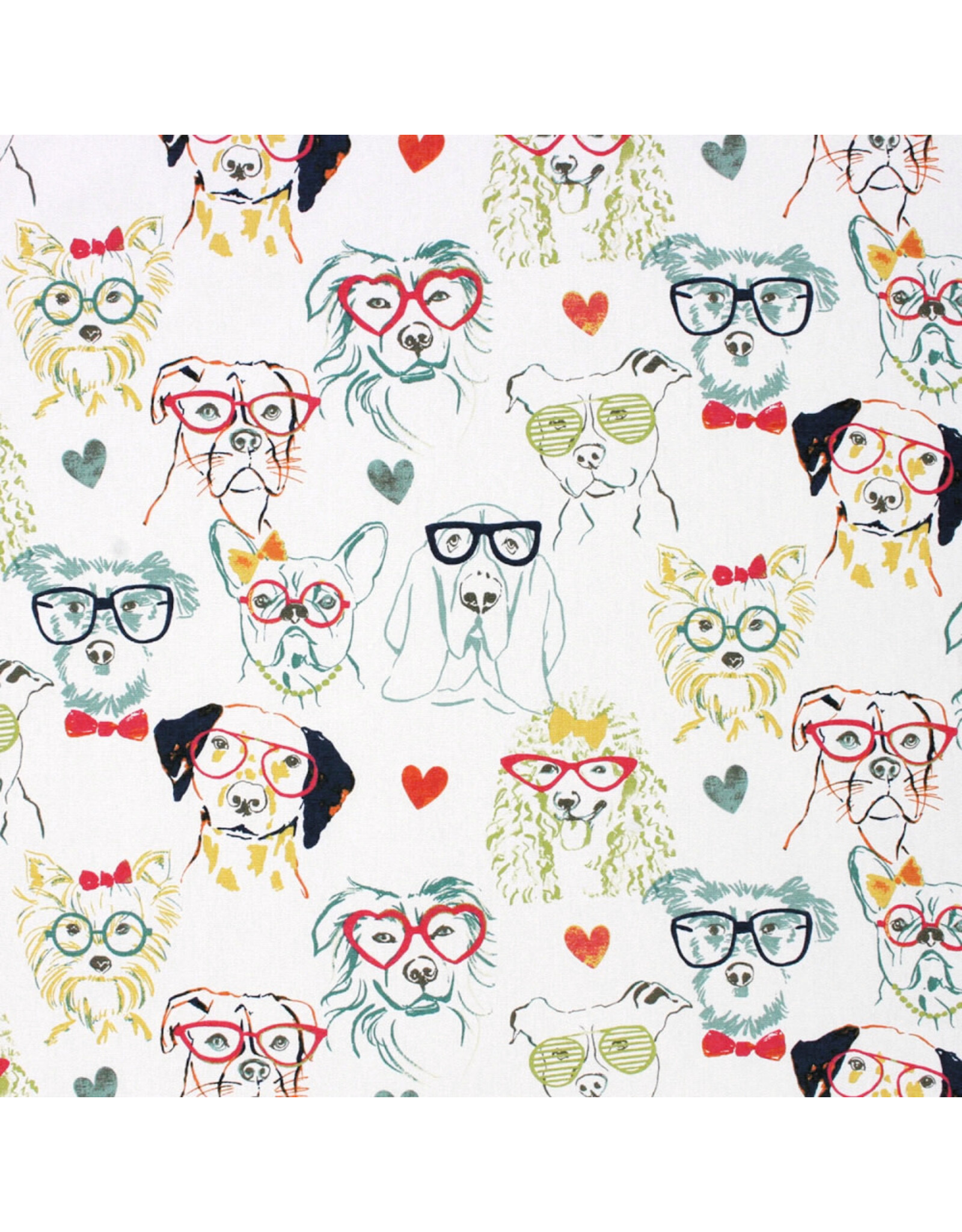 Richloom Cotton Canvas, Richloom Prints, Smartdog Boho, Fabric Half-Yards